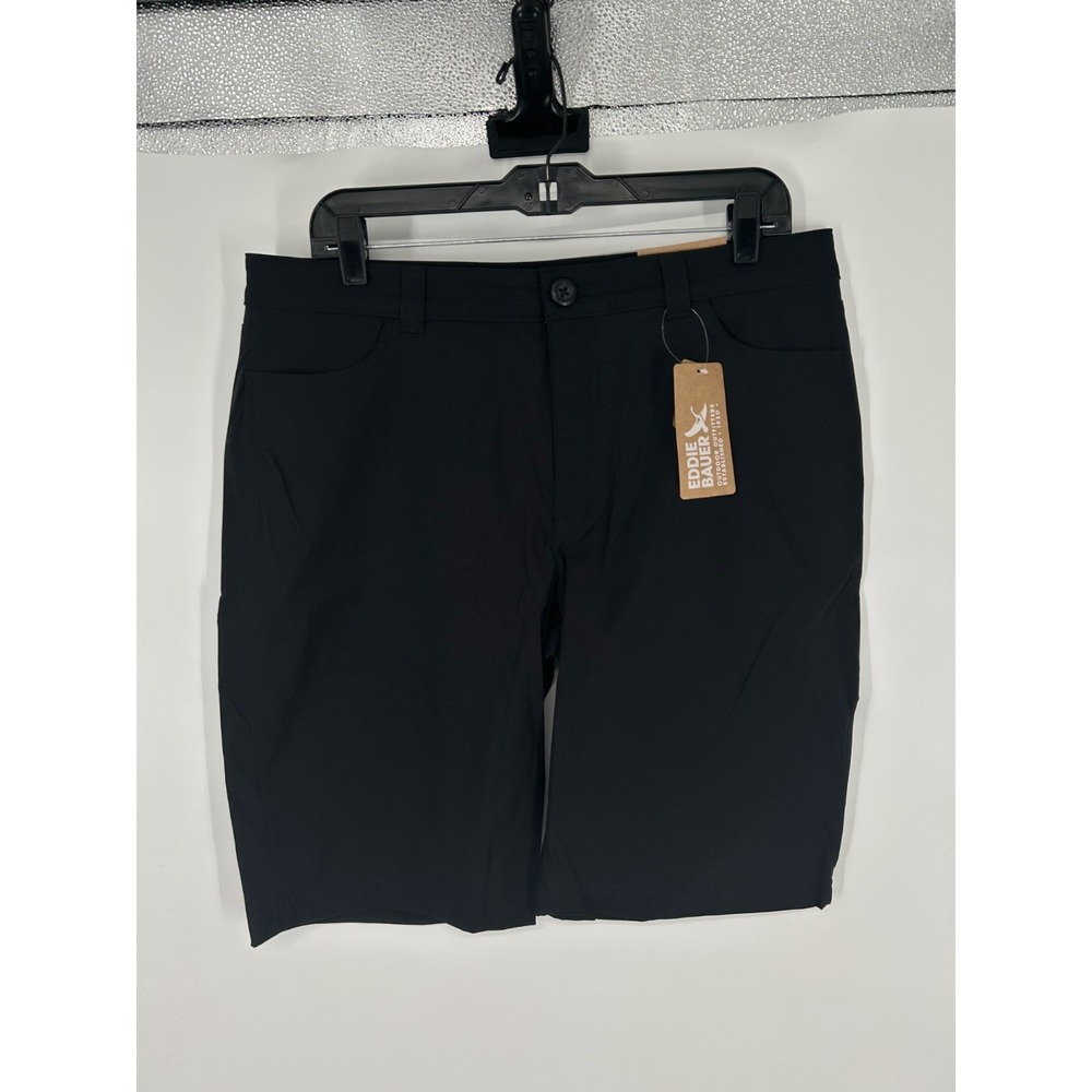 Eddie Bauer Rainier Bermuda Shorts Womens Size 14T 14 Tall 34 Black Hiking Nylon